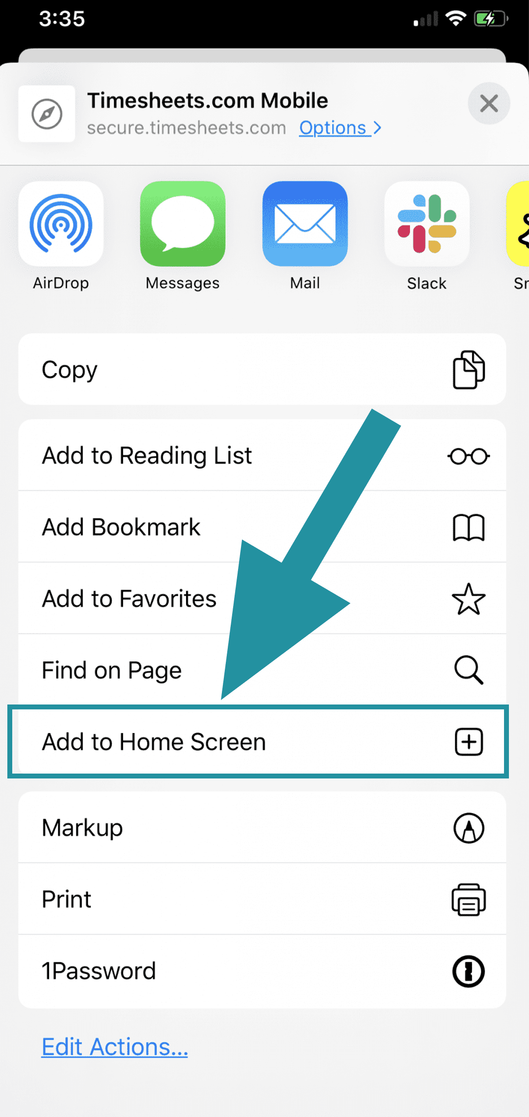 Add a Login Icon on an iPhone or iPad