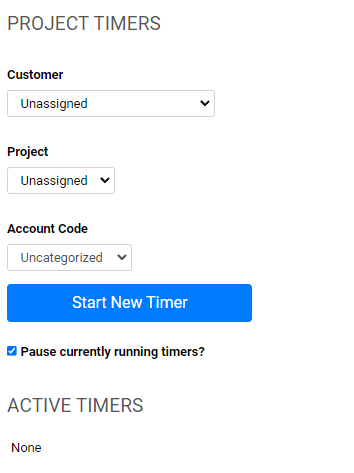 Entering Project Time From a Mobile Device