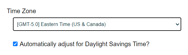 Correcting an Incorrect Time Zone